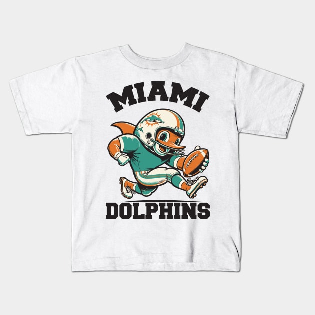 Miami Dolphins Kids T-Shirt by Yopi